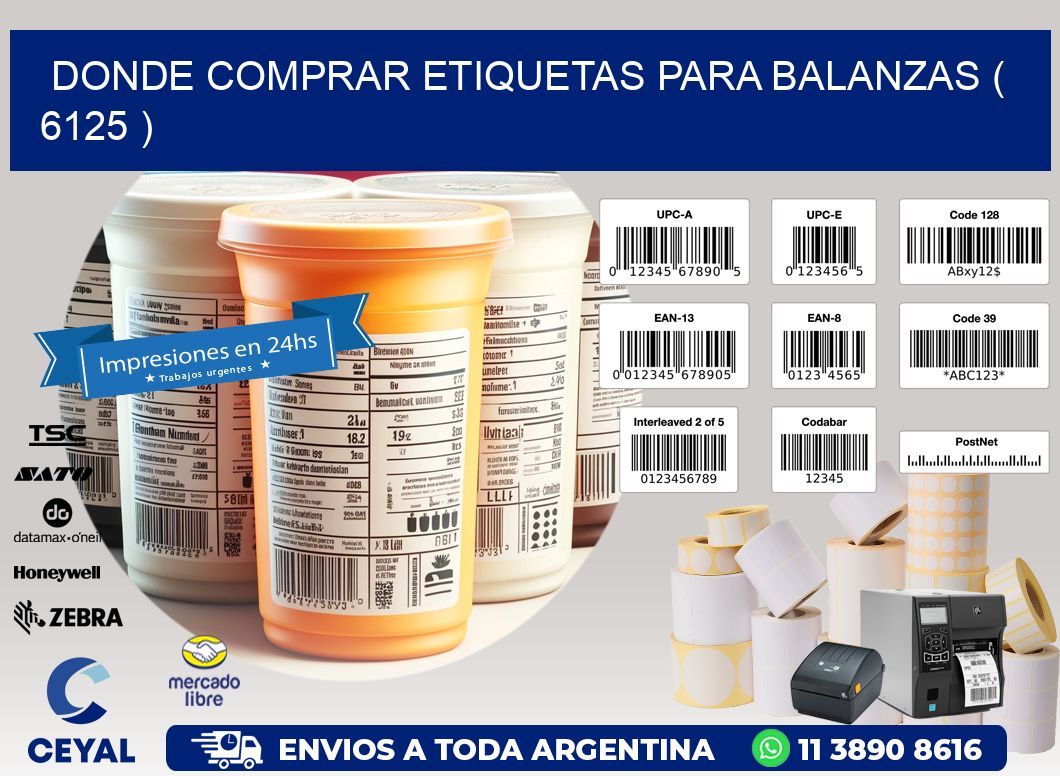 DONDE COMPRAR ETIQUETAS PARA BALANZAS ( 6125 )