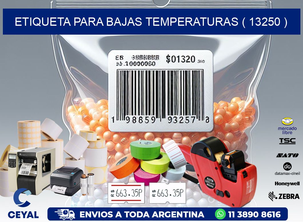 ETIQUETA PARA BAJAS TEMPERATURAS ( 13250 )