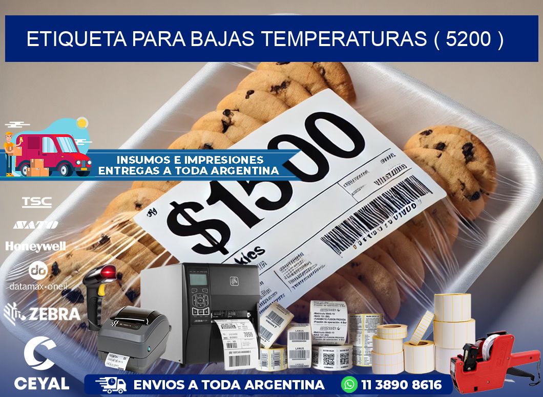 ETIQUETA PARA BAJAS TEMPERATURAS ( 5200 )