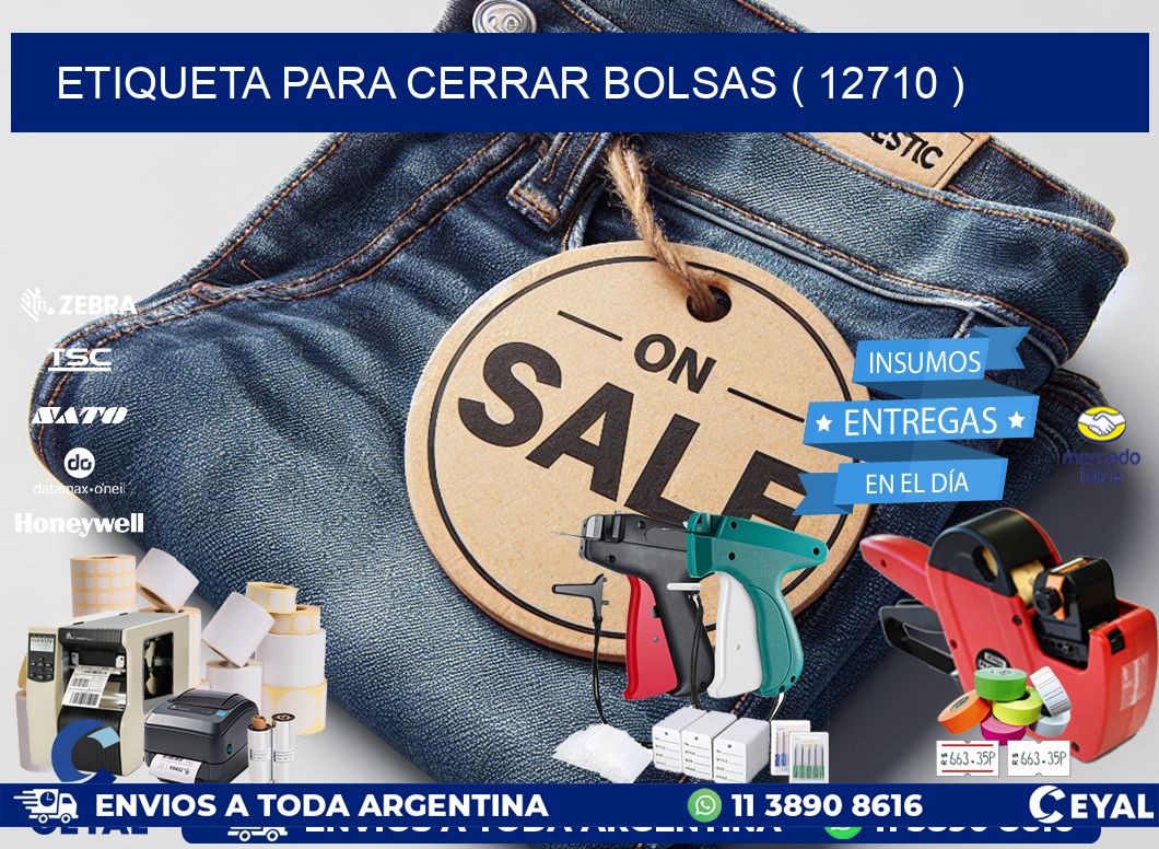 ETIQUETA PARA CERRAR BOLSAS ( 12710 )