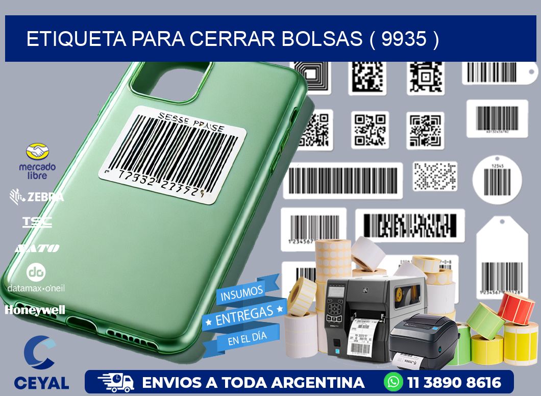 ETIQUETA PARA CERRAR BOLSAS ( 9935 )
