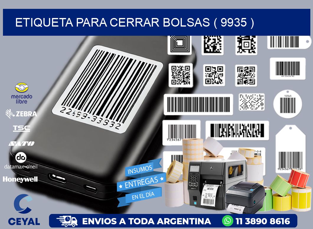 ETIQUETA PARA CERRAR BOLSAS ( 9935 )