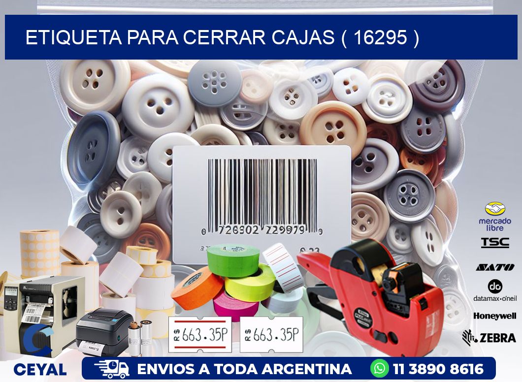 ETIQUETA PARA CERRAR CAJAS ( 16295 )