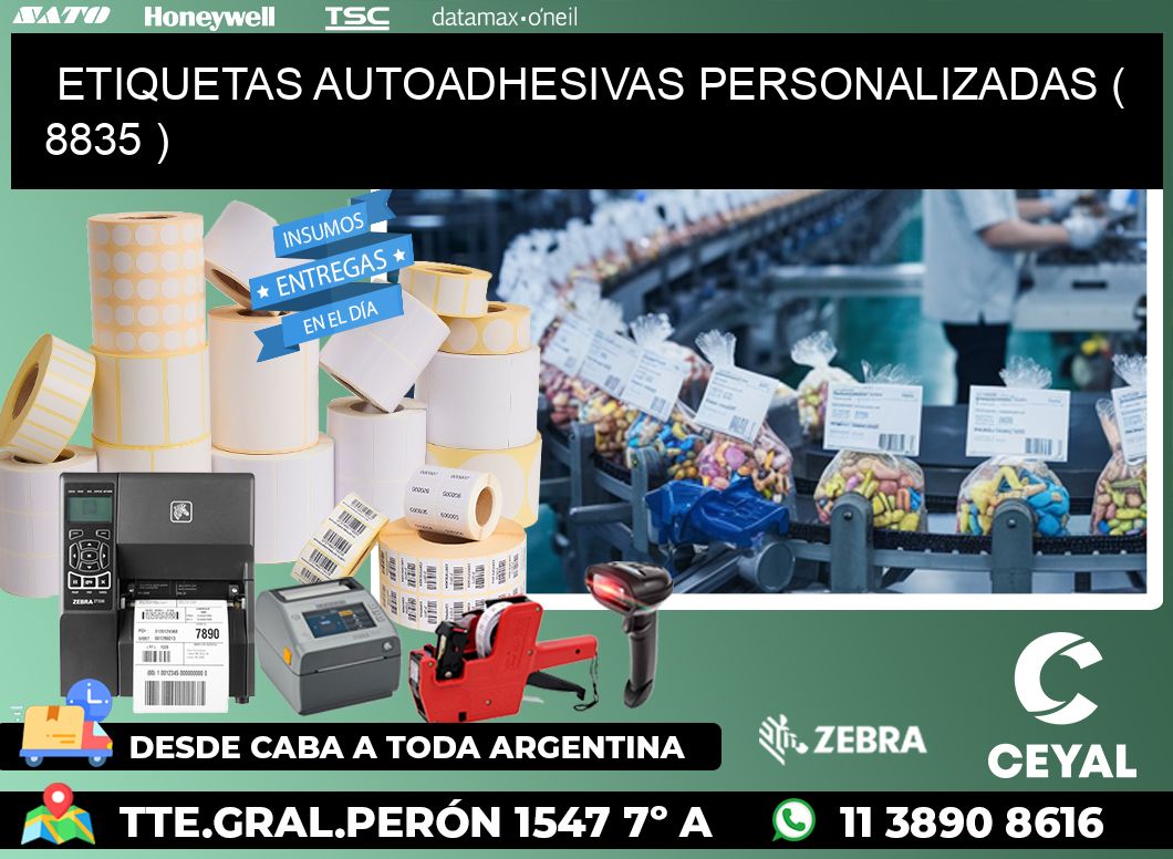 ETIQUETAS AUTOADHESIVAS PERSONALIZADAS ( 8835 )