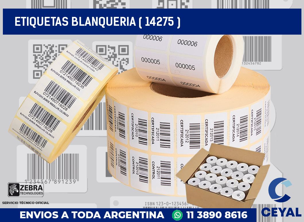 ETIQUETAS BLANQUERIA ( 14275 )