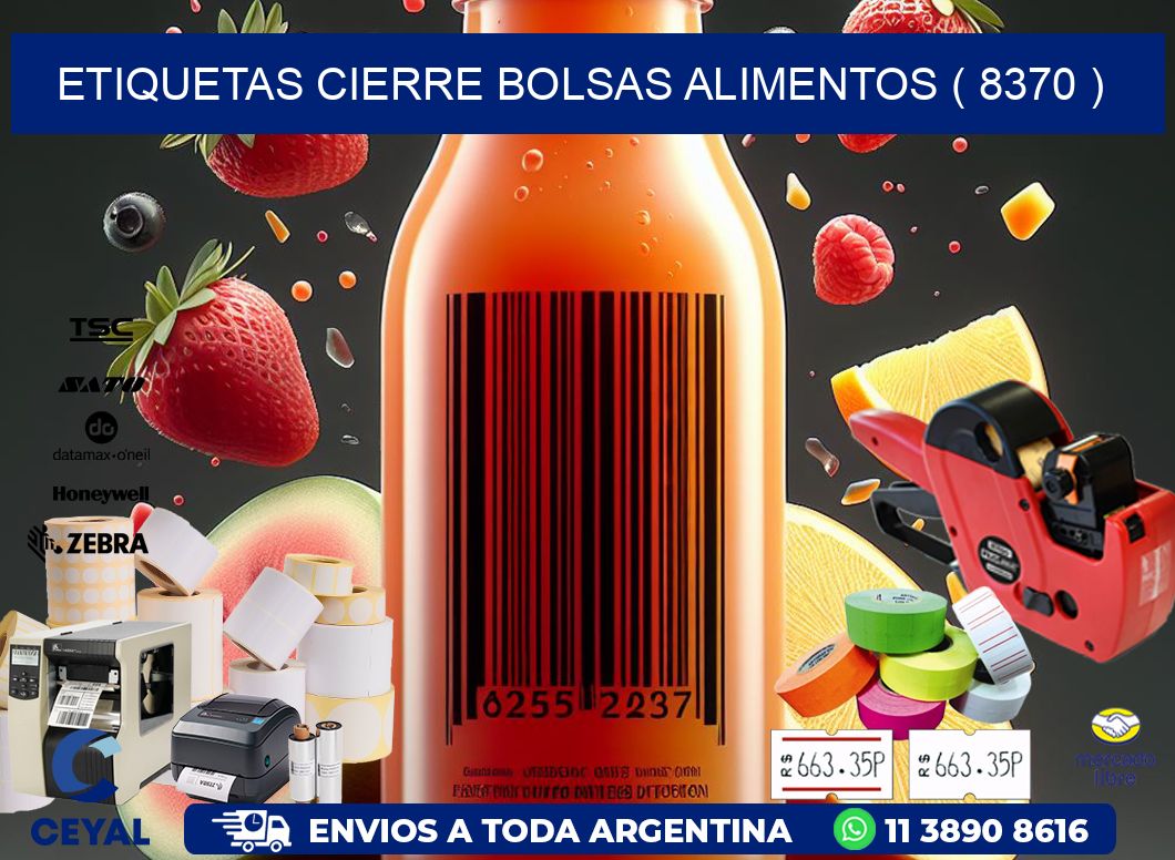 ETIQUETAS CIERRE BOLSAS ALIMENTOS ( 8370 )