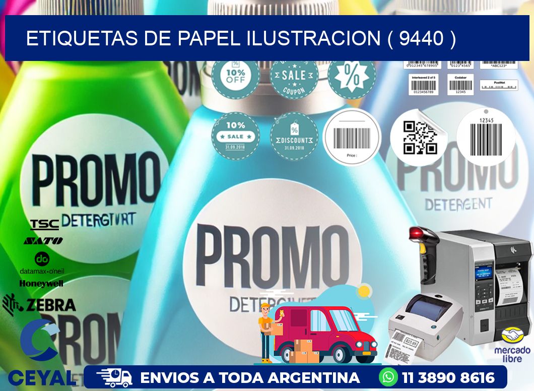 ETIQUETAS DE PAPEL ILUSTRACION ( 9440 )