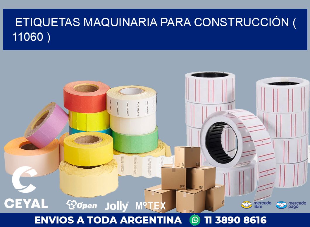 ETIQUETAS MAQUINARIA PARA CONSTRUCCIÓN ( 11060 )