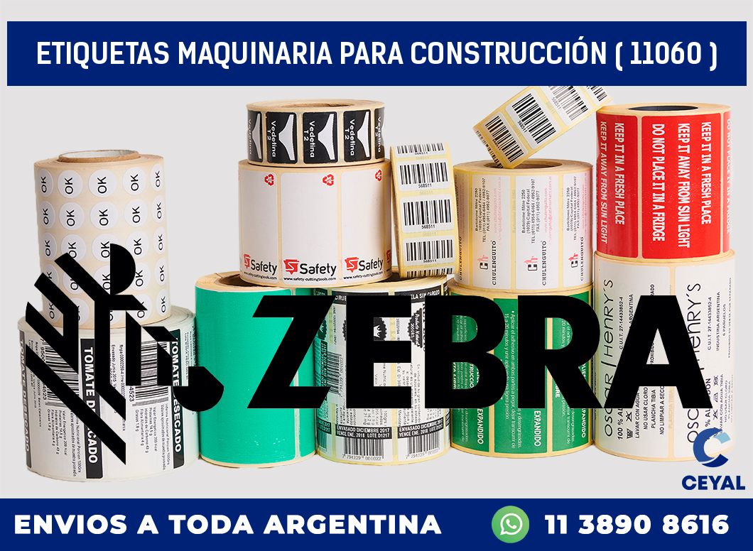 ETIQUETAS MAQUINARIA PARA CONSTRUCCIÓN ( 11060 )