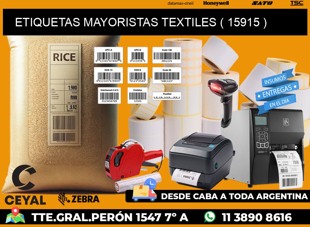 ETIQUETAS MAYORISTAS TEXTILES ( 15915 )