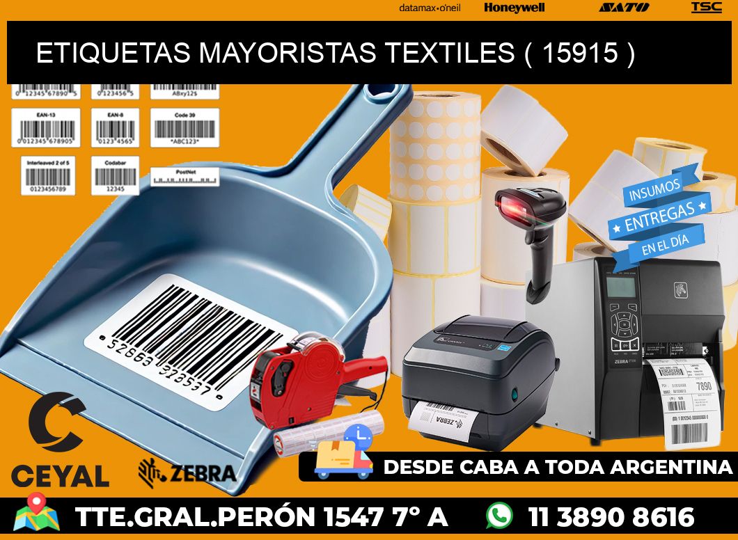 ETIQUETAS MAYORISTAS TEXTILES ( 15915 )