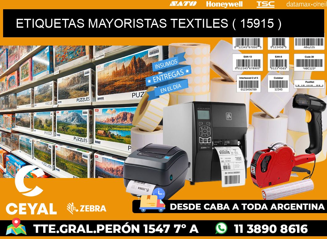 ETIQUETAS MAYORISTAS TEXTILES ( 15915 )