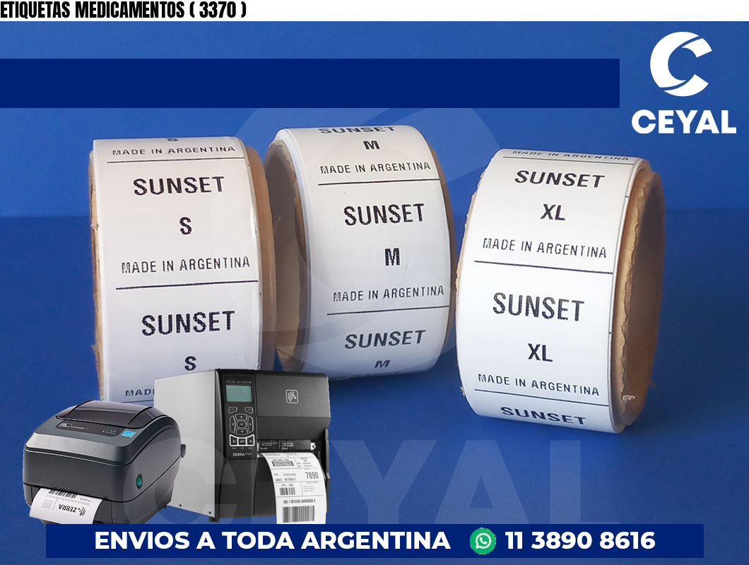 ETIQUETAS MEDICAMENTOS ( 3370 )