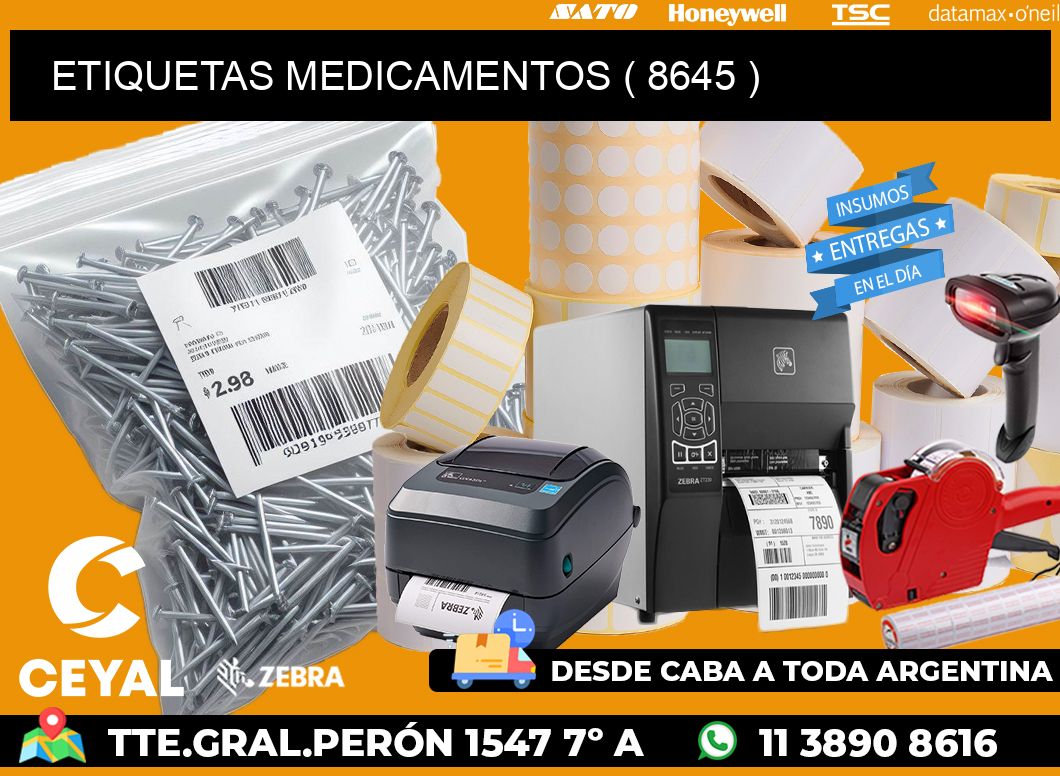 ETIQUETAS MEDICAMENTOS ( 8645 )