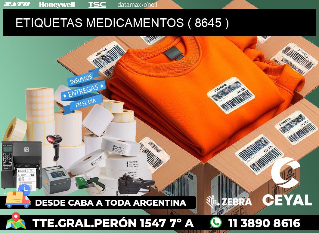 ETIQUETAS MEDICAMENTOS ( 8645 )