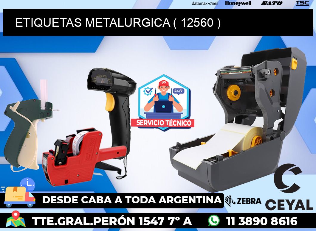 ETIQUETAS METALURGICA ( 12560 )