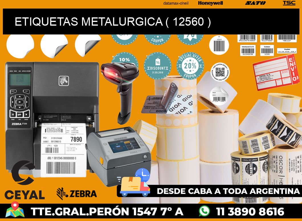 ETIQUETAS METALURGICA ( 12560 )