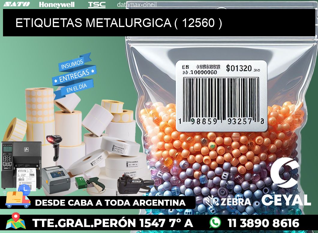 ETIQUETAS METALURGICA ( 12560 )