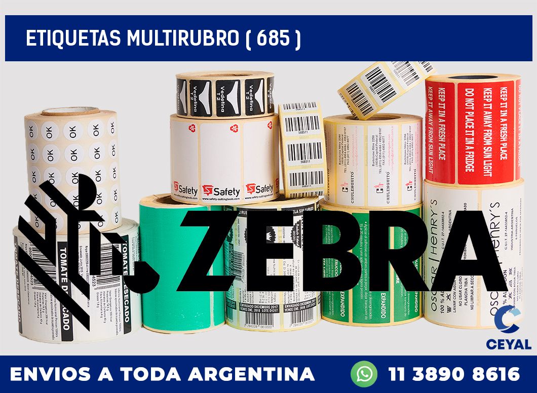 ETIQUETAS MULTIRUBRO ( 685 )