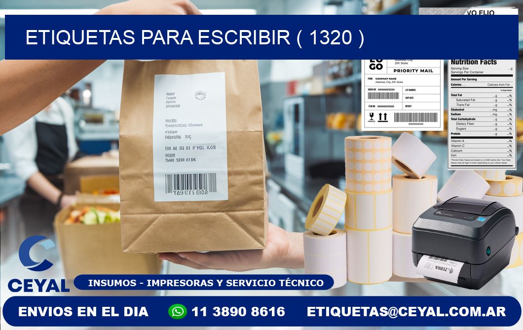 ETIQUETAS PARA ESCRIBIR ( 1320 )