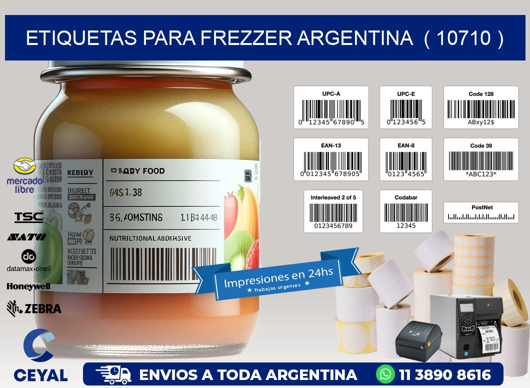 ETIQUETAS PARA FREZZER ARGENTINA  ( 10710 )