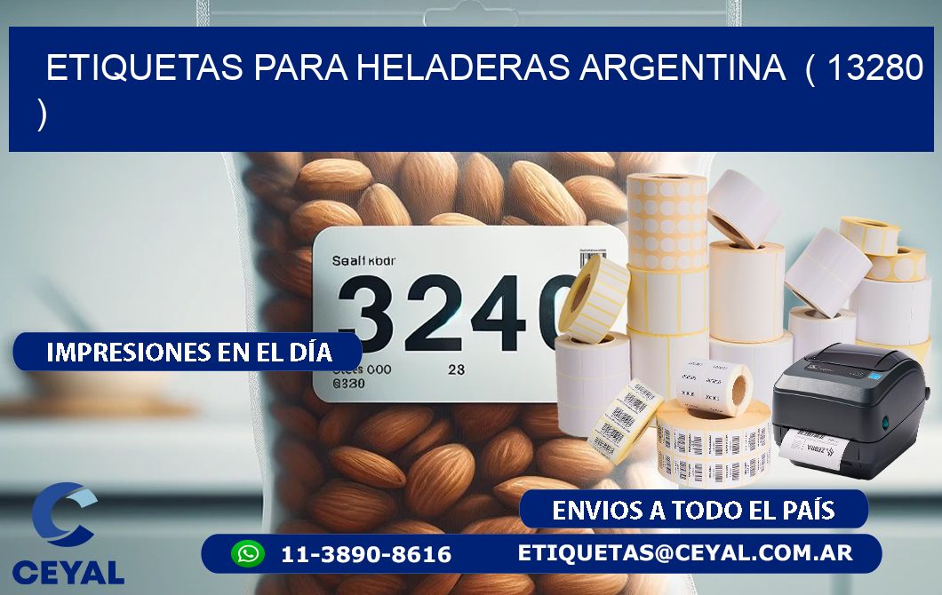ETIQUETAS PARA HELADERAS ARGENTINA  ( 13280 )