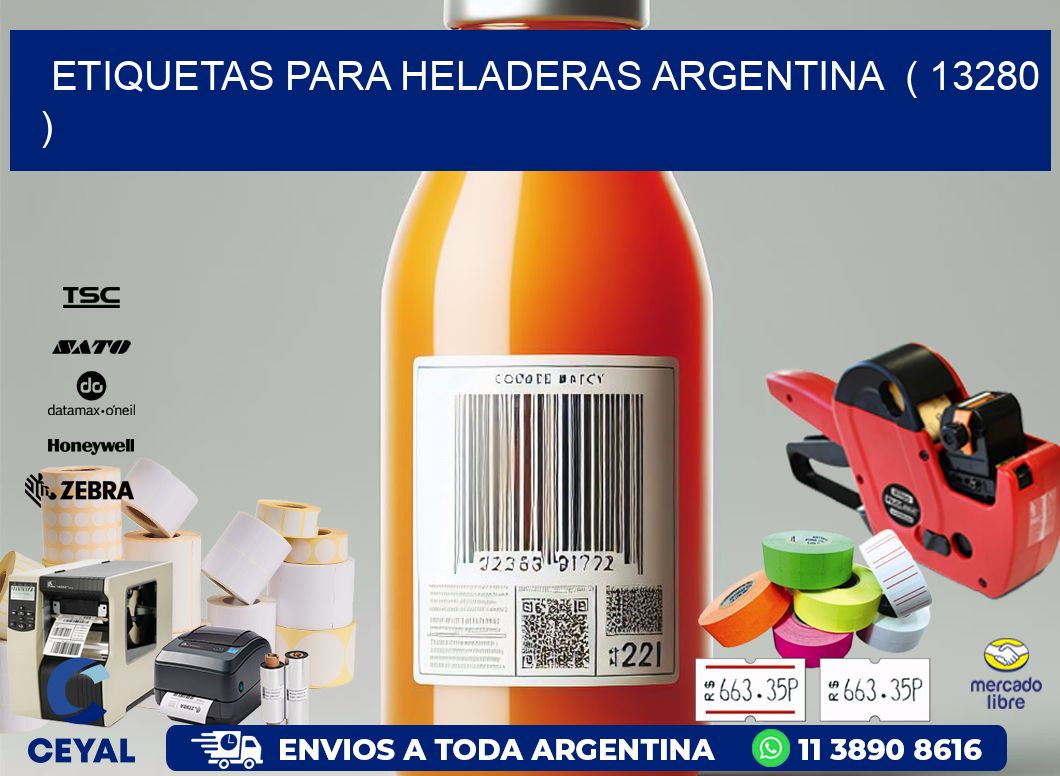 ETIQUETAS PARA HELADERAS ARGENTINA  ( 13280 )
