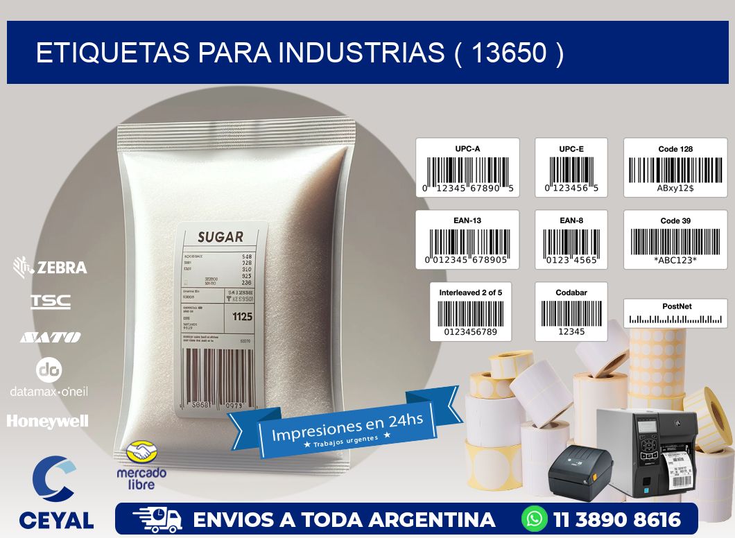 ETIQUETAS PARA INDUSTRIAS ( 13650 )