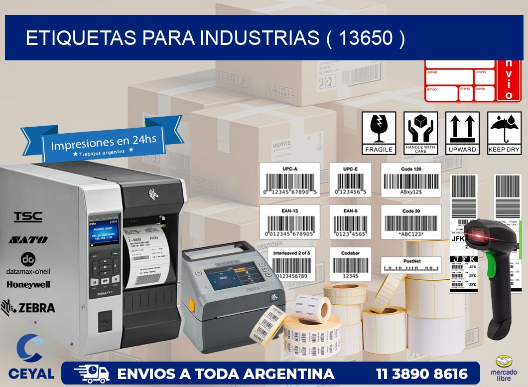 ETIQUETAS PARA INDUSTRIAS ( 13650 )