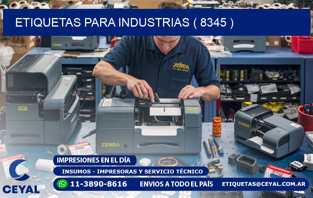 ETIQUETAS PARA INDUSTRIAS ( 8345 )