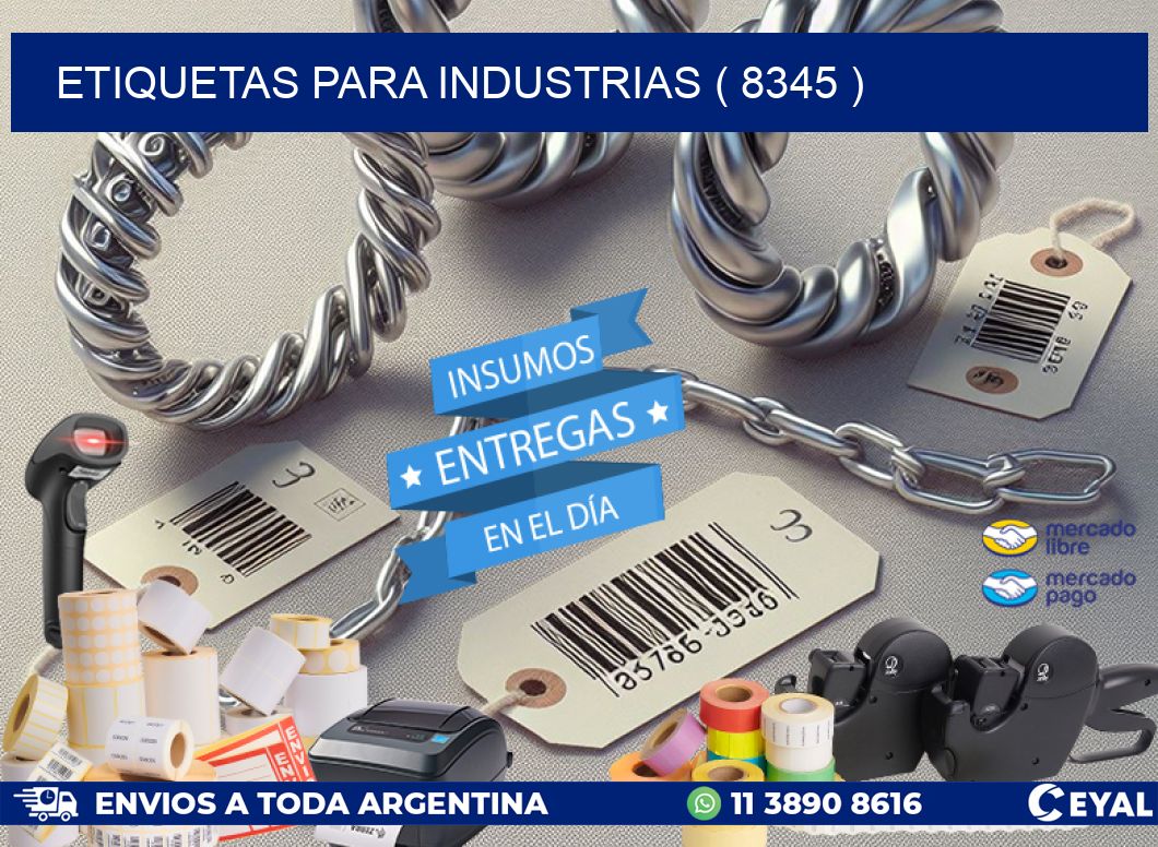 ETIQUETAS PARA INDUSTRIAS ( 8345 )