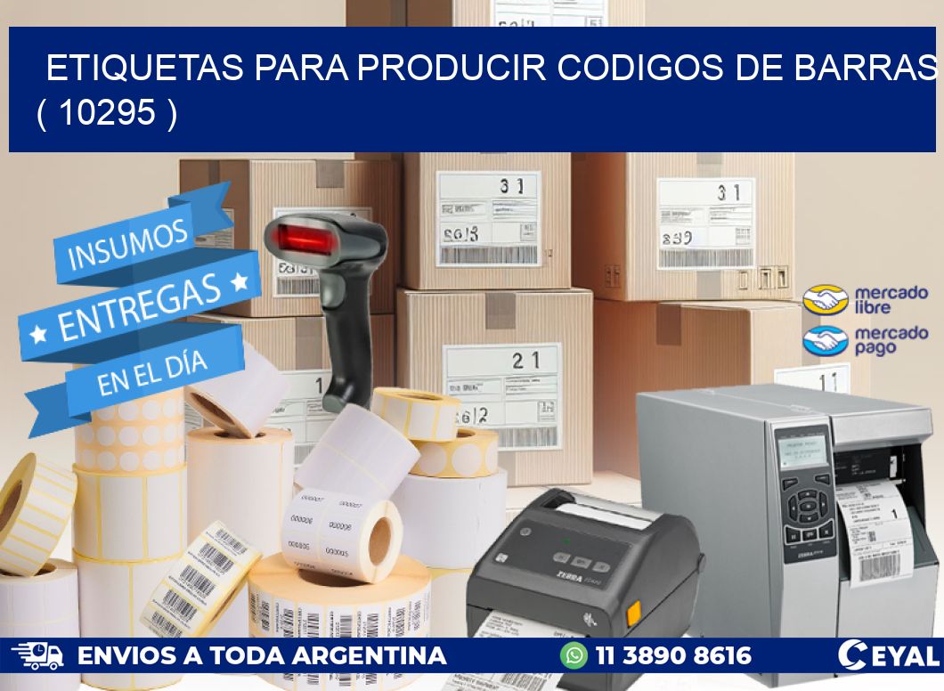 ETIQUETAS PARA PRODUCIR CODIGOS DE BARRAS ( 10295 )