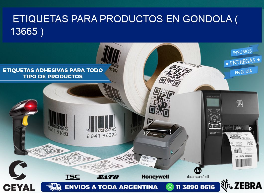 ETIQUETAS PARA PRODUCTOS EN GONDOLA ( 13665 )