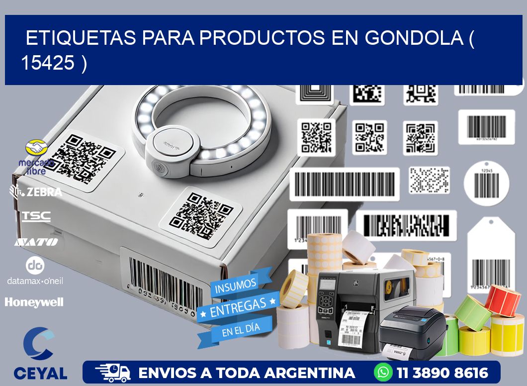 ETIQUETAS PARA PRODUCTOS EN GONDOLA ( 15425 )