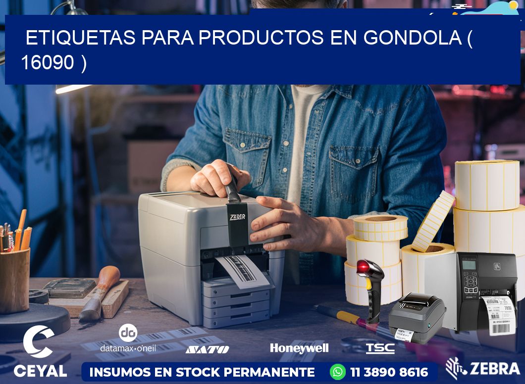 ETIQUETAS PARA PRODUCTOS EN GONDOLA ( 16090 )