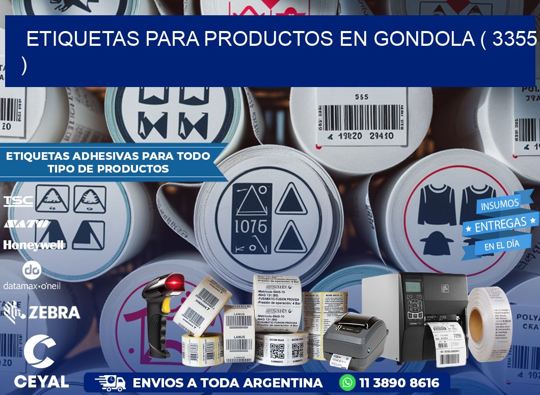 ETIQUETAS PARA PRODUCTOS EN GONDOLA ( 3355 )