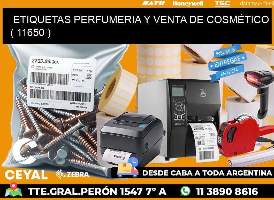 ETIQUETAS PERFUMERIA Y VENTA DE COSMÉTICO ( 11650 )