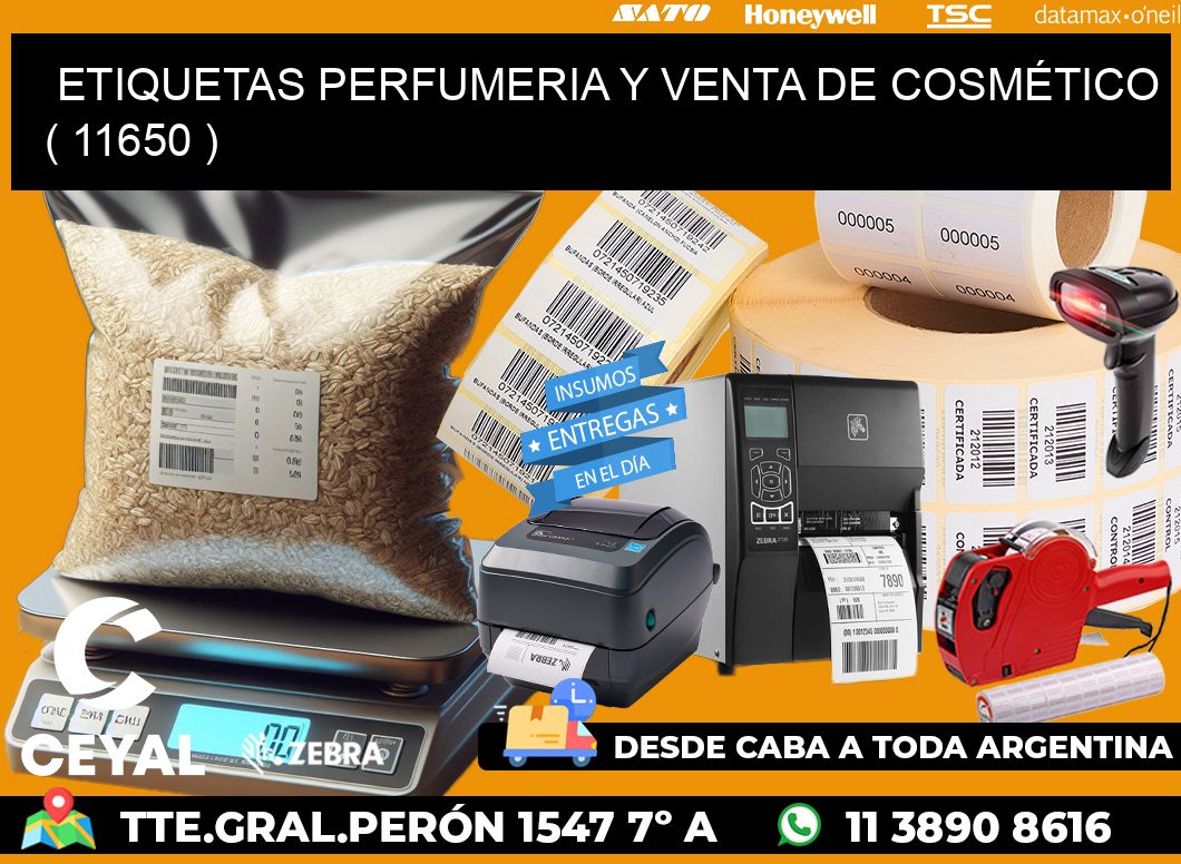 ETIQUETAS PERFUMERIA Y VENTA DE COSMÉTICO ( 11650 )