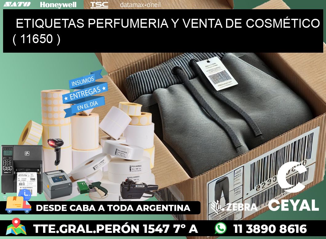 ETIQUETAS PERFUMERIA Y VENTA DE COSMÉTICO ( 11650 )