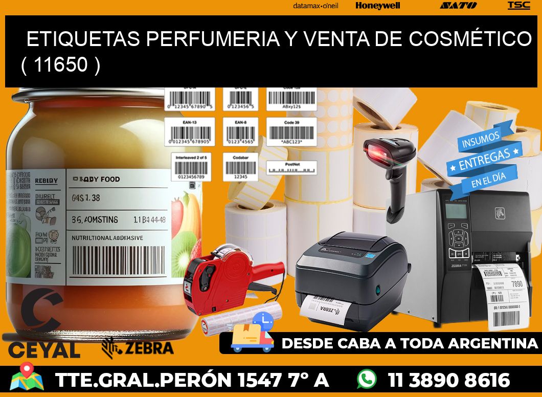 ETIQUETAS PERFUMERIA Y VENTA DE COSMÉTICO ( 11650 )