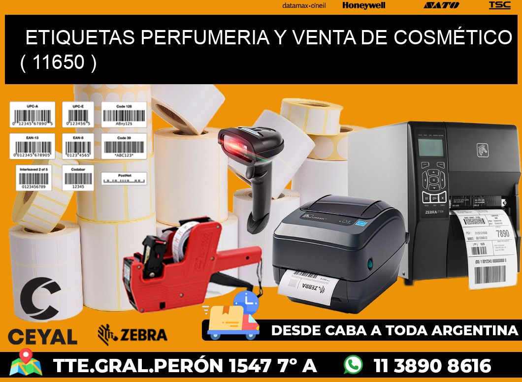 ETIQUETAS PERFUMERIA Y VENTA DE COSMÉTICO ( 11650 )