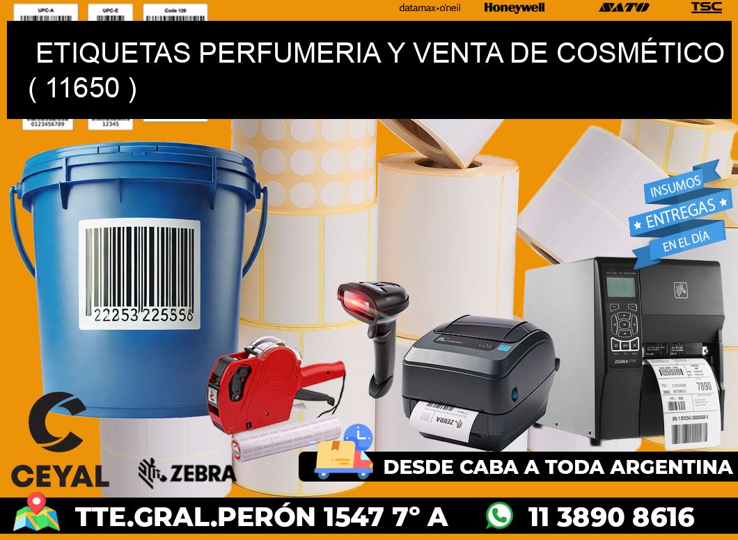 ETIQUETAS PERFUMERIA Y VENTA DE COSMÉTICO ( 11650 )