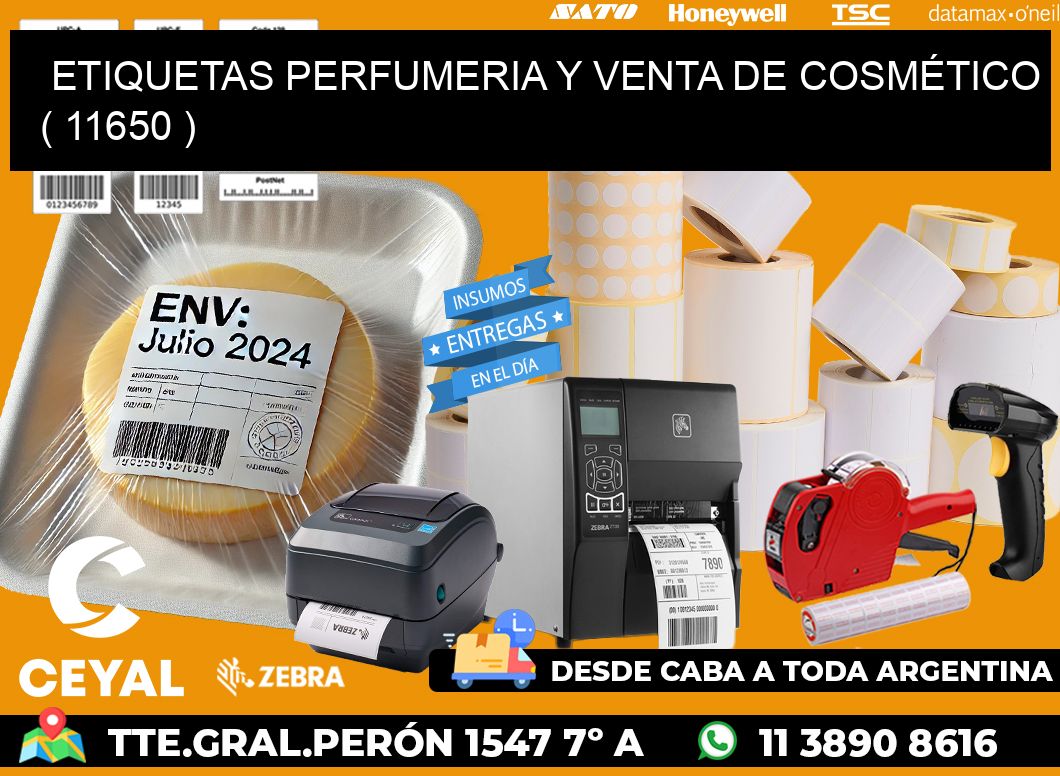 ETIQUETAS PERFUMERIA Y VENTA DE COSMÉTICO ( 11650 )