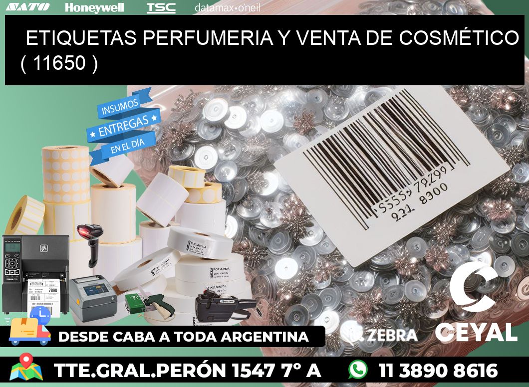 ETIQUETAS PERFUMERIA Y VENTA DE COSMÉTICO ( 11650 )