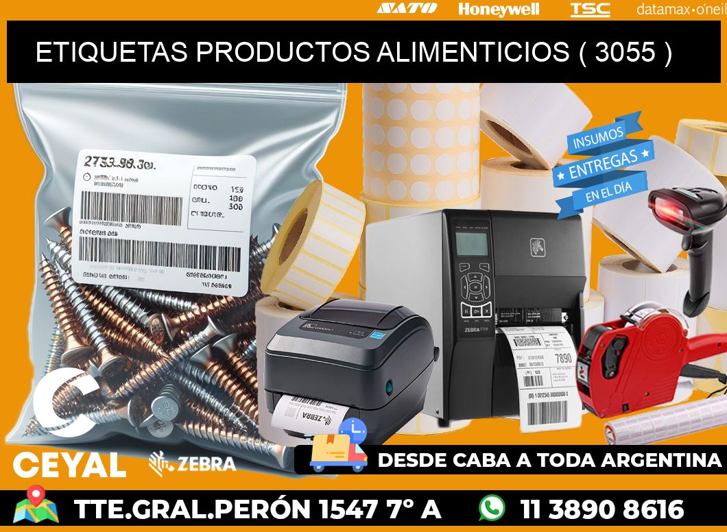 ETIQUETAS PRODUCTOS ALIMENTICIOS ( 3055 )