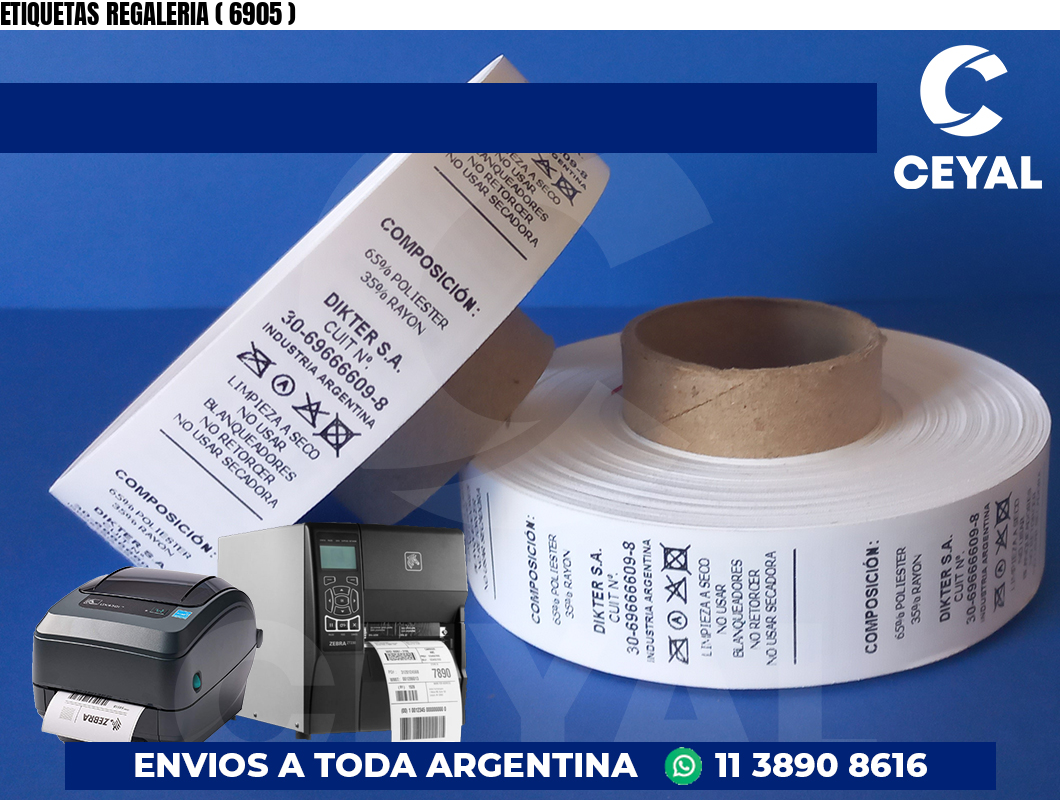 ETIQUETAS REGALERIA ( 6905 )