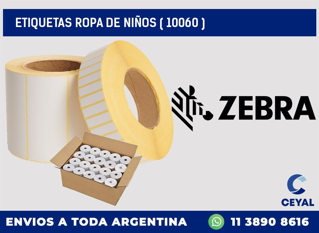 ETIQUETAS ROPA DE NIÑOS ( 10060 )