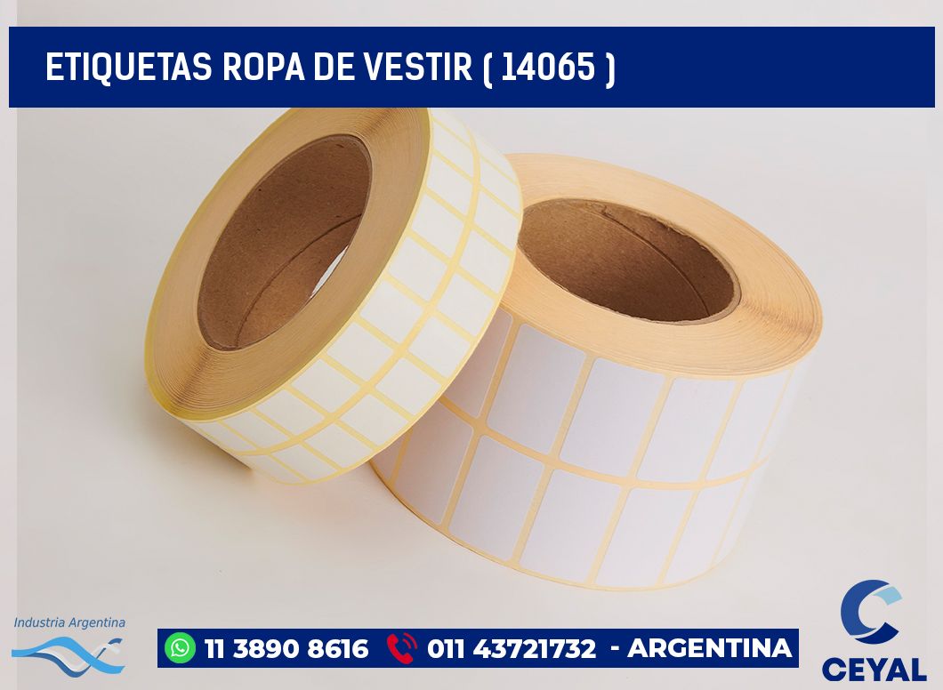 ETIQUETAS ROPA DE VESTIR ( 14065 )