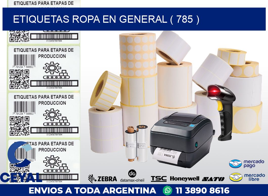 ETIQUETAS ROPA EN GENERAL ( 785 )