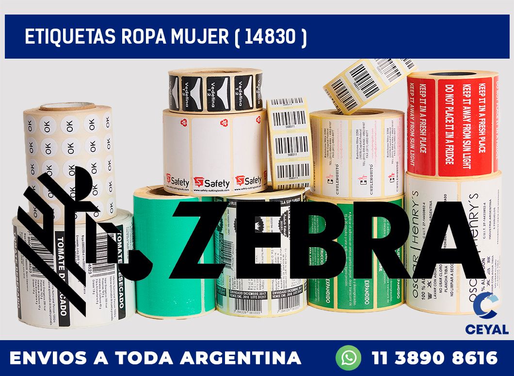 ETIQUETAS ROPA MUJER ( 14830 )